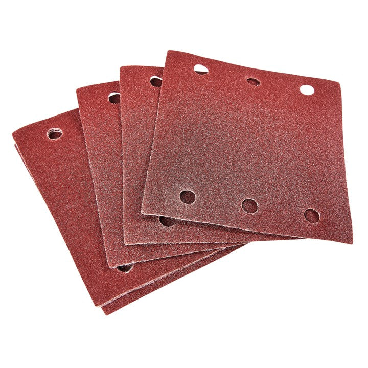 Amtech 10 x P120 grit square sanding sheets (110mm x 100mm) V4050