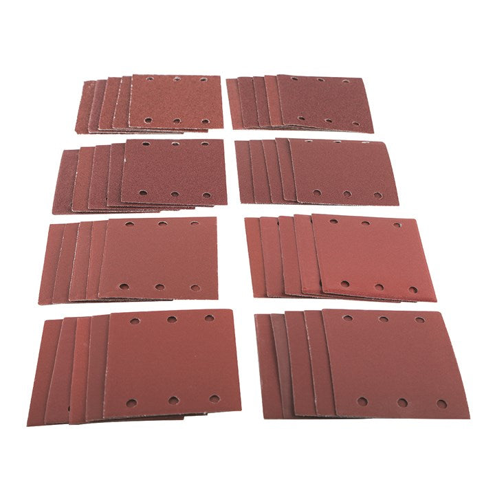 Amtech 40 Piece mixed grit square sanding sheet set (110mm x 100mm) V4056