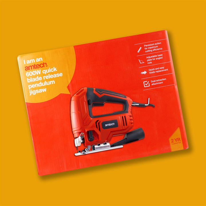 Amtech 230V 600W Pendulum jigsaw with quick blade release V6135