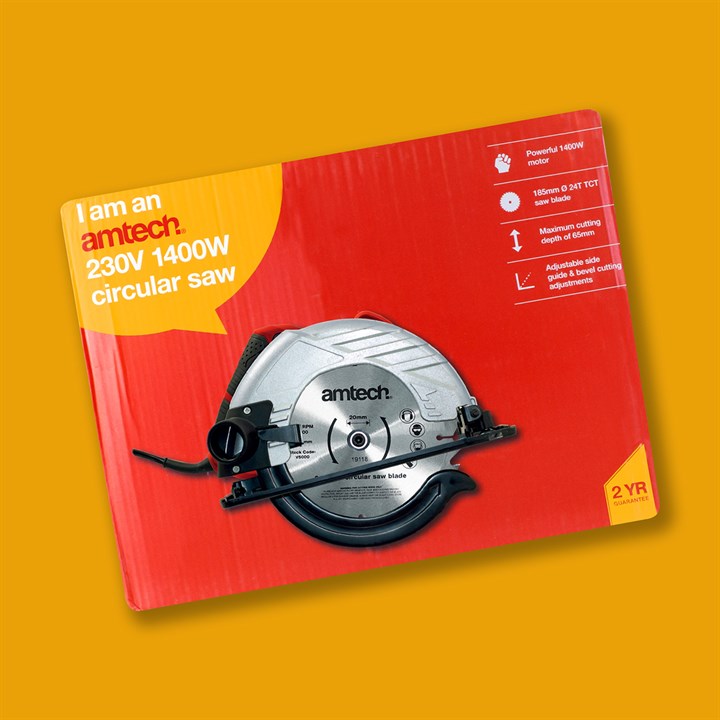 Amtech 400W 185mm Corded circular saw V6145