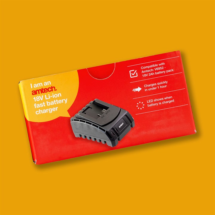 Amtech Fast charging 18V battery charger V6950