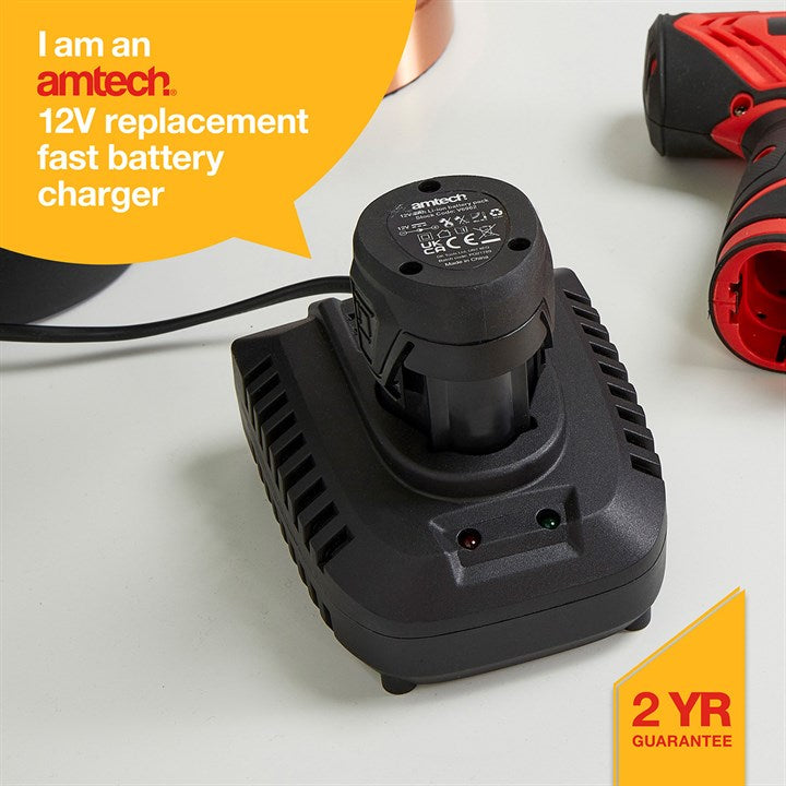 Amtech Fast charging 12V battery charger V6960