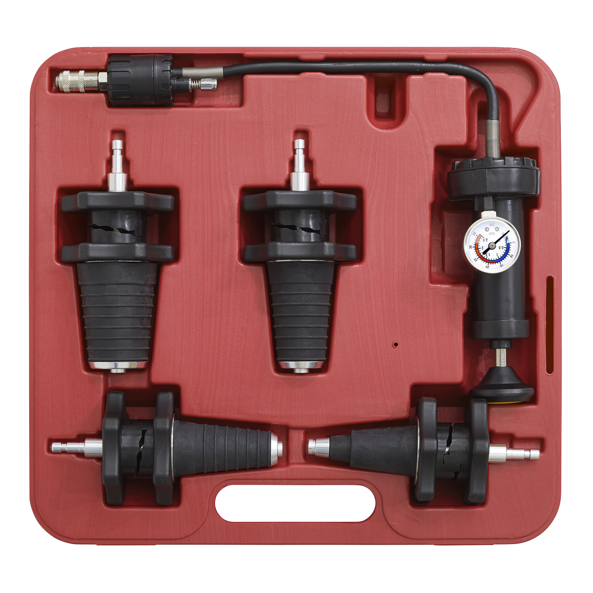 Sealey 5pc Cooling System Pressure Test Kit VS0033