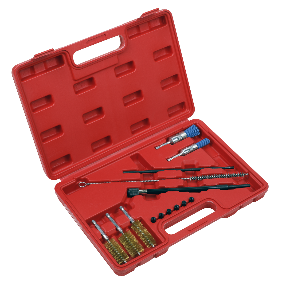 Sealey 14pc Injector Bore Cleaning Brush Set VS1900