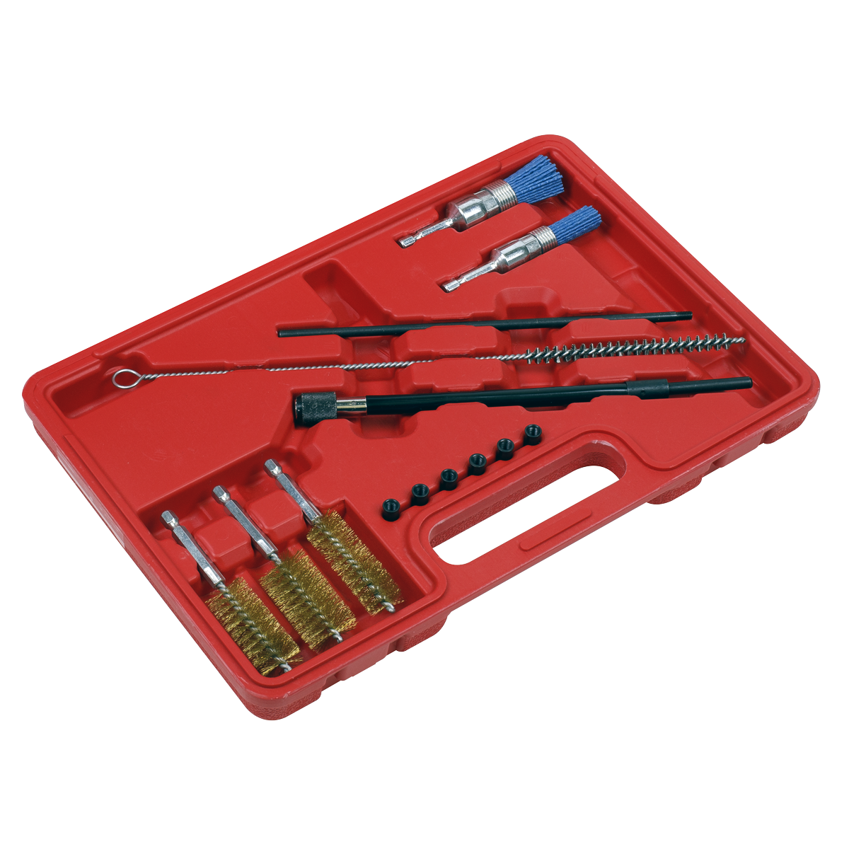 Sealey 14pc Injector Bore Cleaning Brush Set VS1900