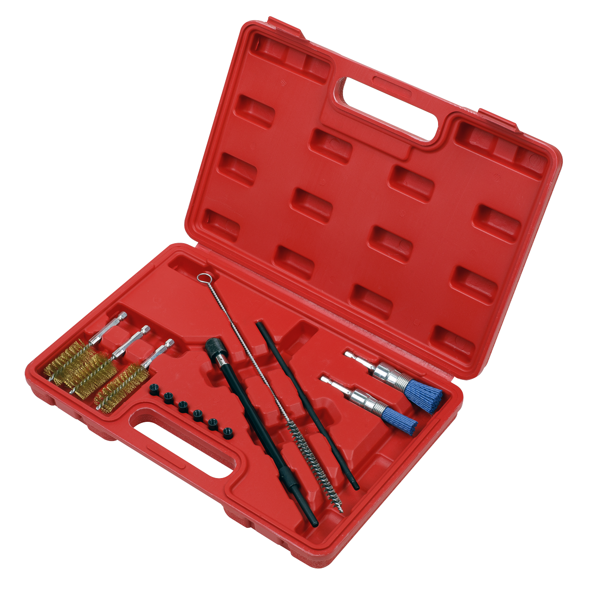 Sealey 14pc Injector Bore Cleaning Brush Set VS1900