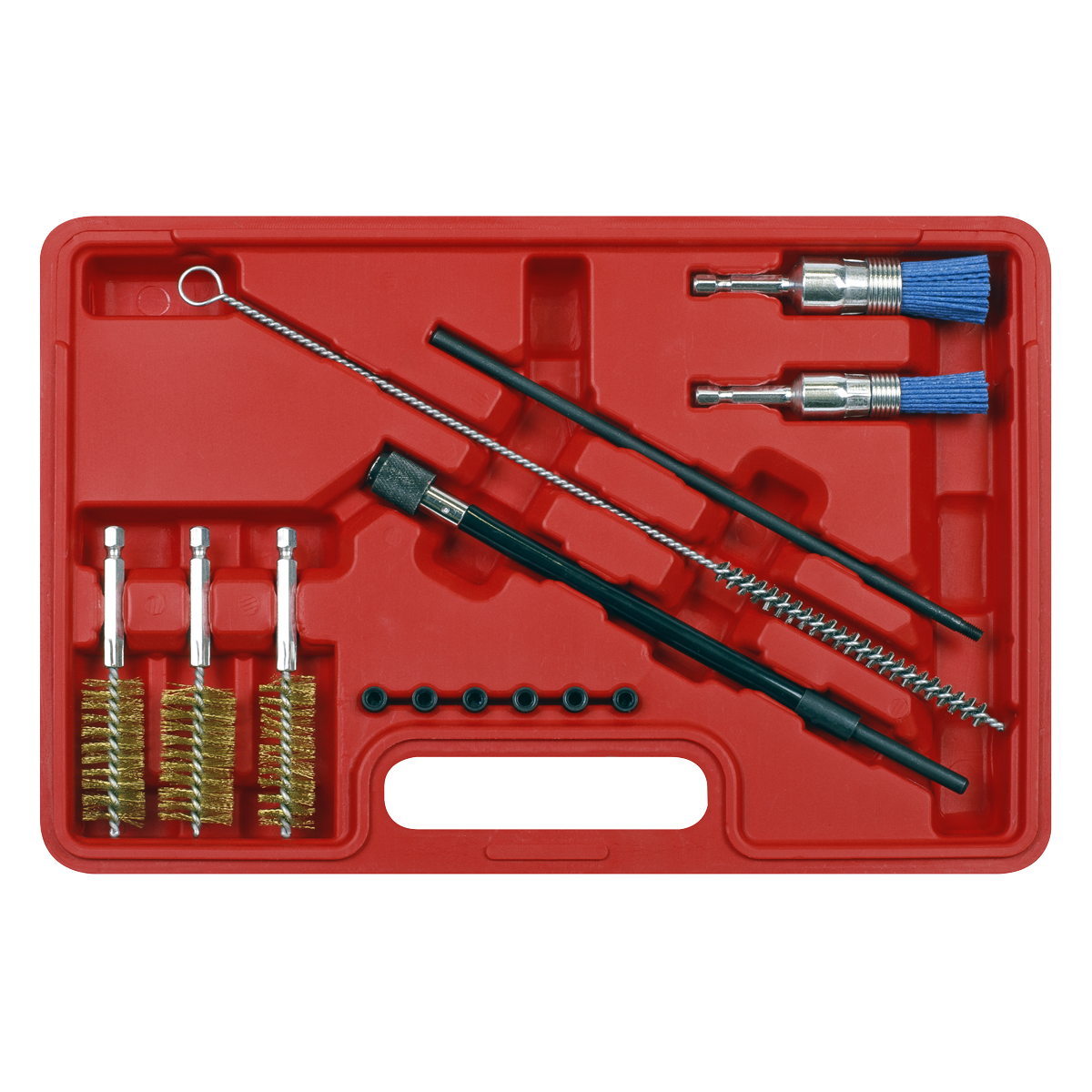 Sealey 14pc Injector Bore Cleaning Brush Set VS1900