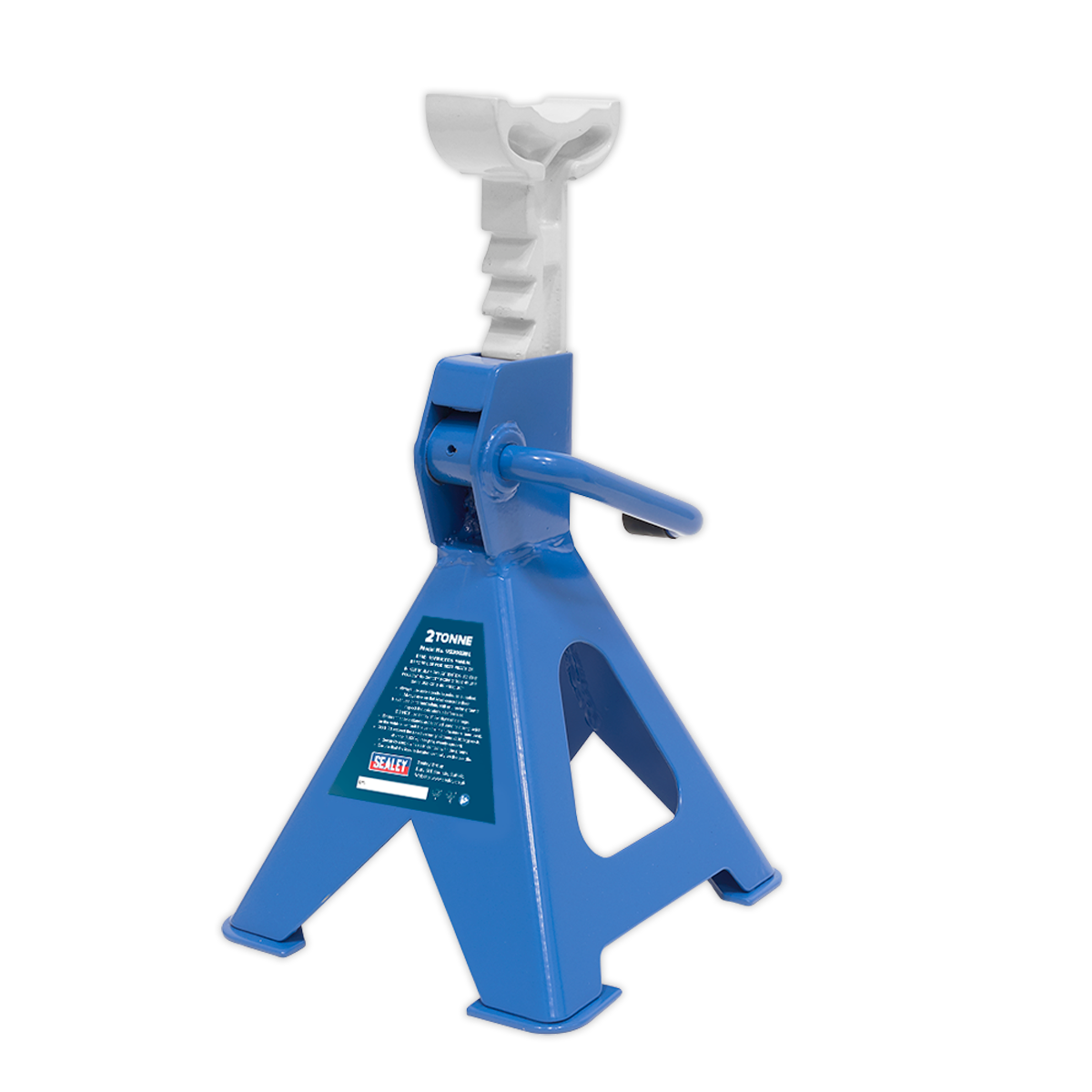 Sealey Ratchet Type Axle Stands (Pair) 2tonne Capacity per Stand - Blue VS2002BL