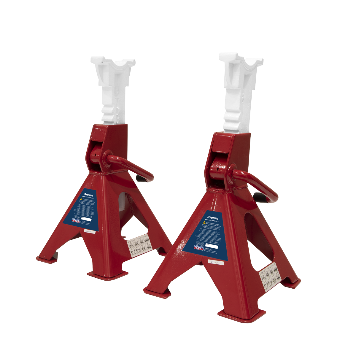 Sealey Ratchet Type Axle Stands (Pair) 3tonne Capacity per Stand VS2003