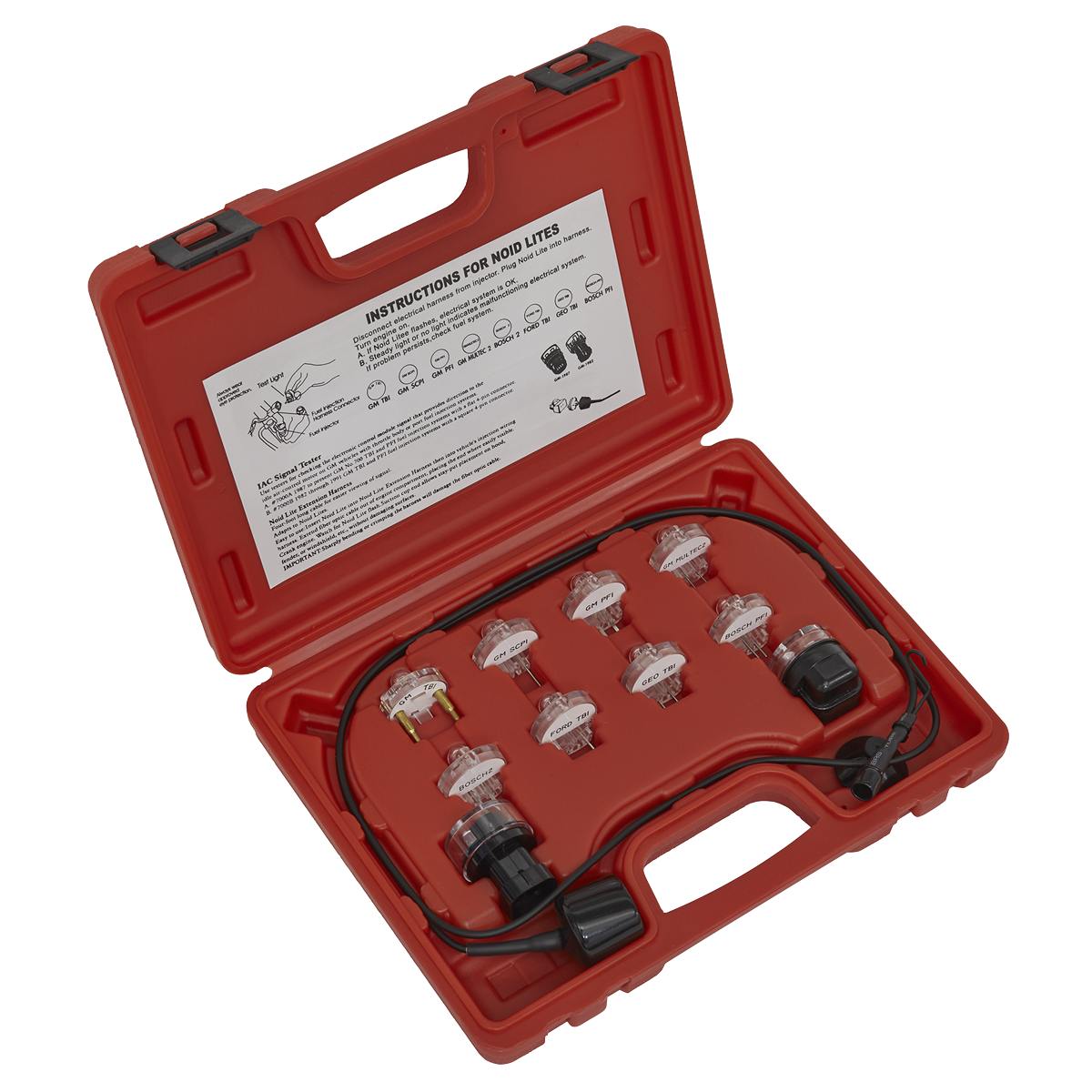 Sealey 11pc Noid Light/IAC Test Set VS2131