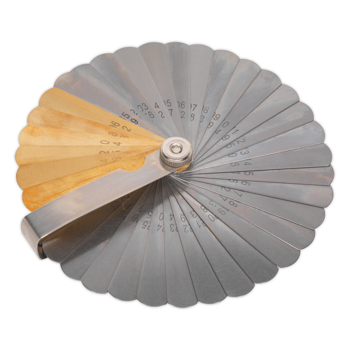 Sealey 36 Blade Combination Steel/Brass Feeler Gauge - Dual Marked VS513