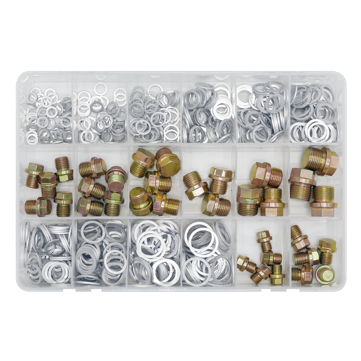 Sealey 534pc Sump Plug & Washer Assortment VS663