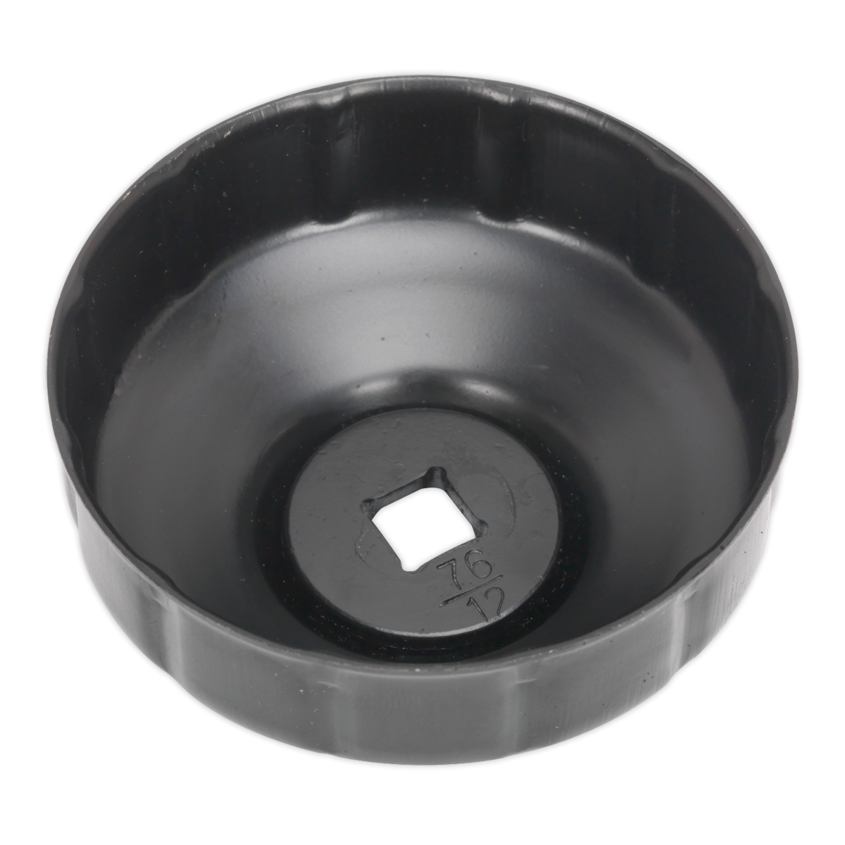 Sealey Ø76mm Oil Filter Cap Wrench 12 Flutes - Ford, Peugeot, Renault VS7006.V2-07