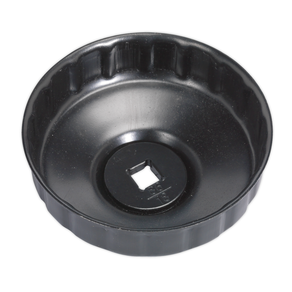 Sealey Ø86mm Oil Filter Cap Wrench 18 Flutes - Alfa Romeo, Fiat, Mercedes, Renault, Seat, VW VS7006.V2-15