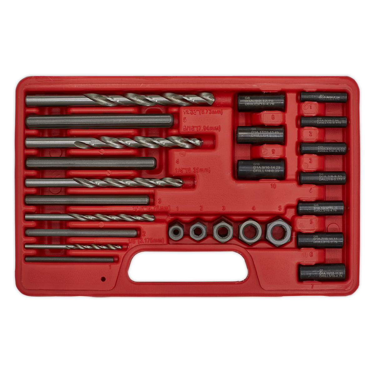 Sealey 25pc Stud Extractor Set VS7233