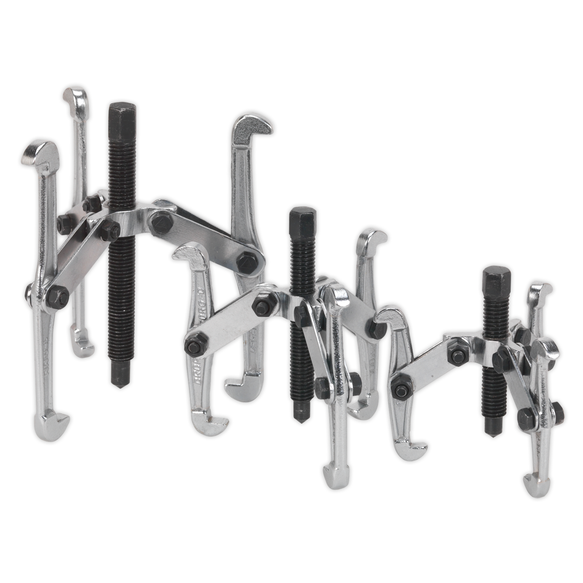 Sealey 3pc Triple Leg Gear Reversible Puller Set VS77