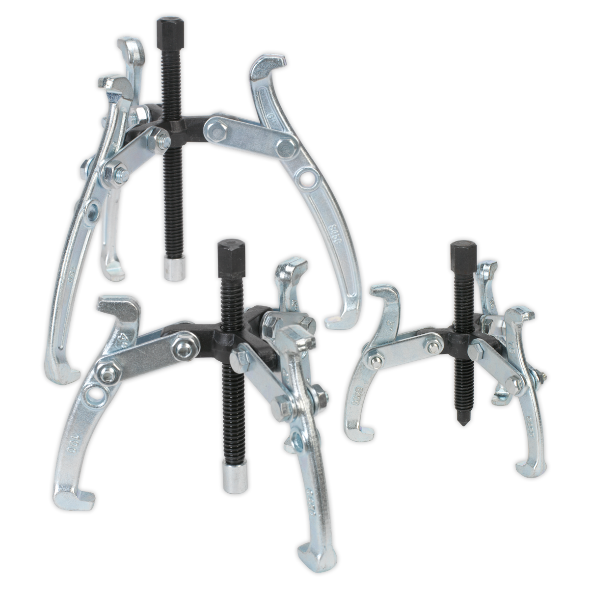 Sealey 3pc Triple Leg Gear Reversible Puller Set VS78