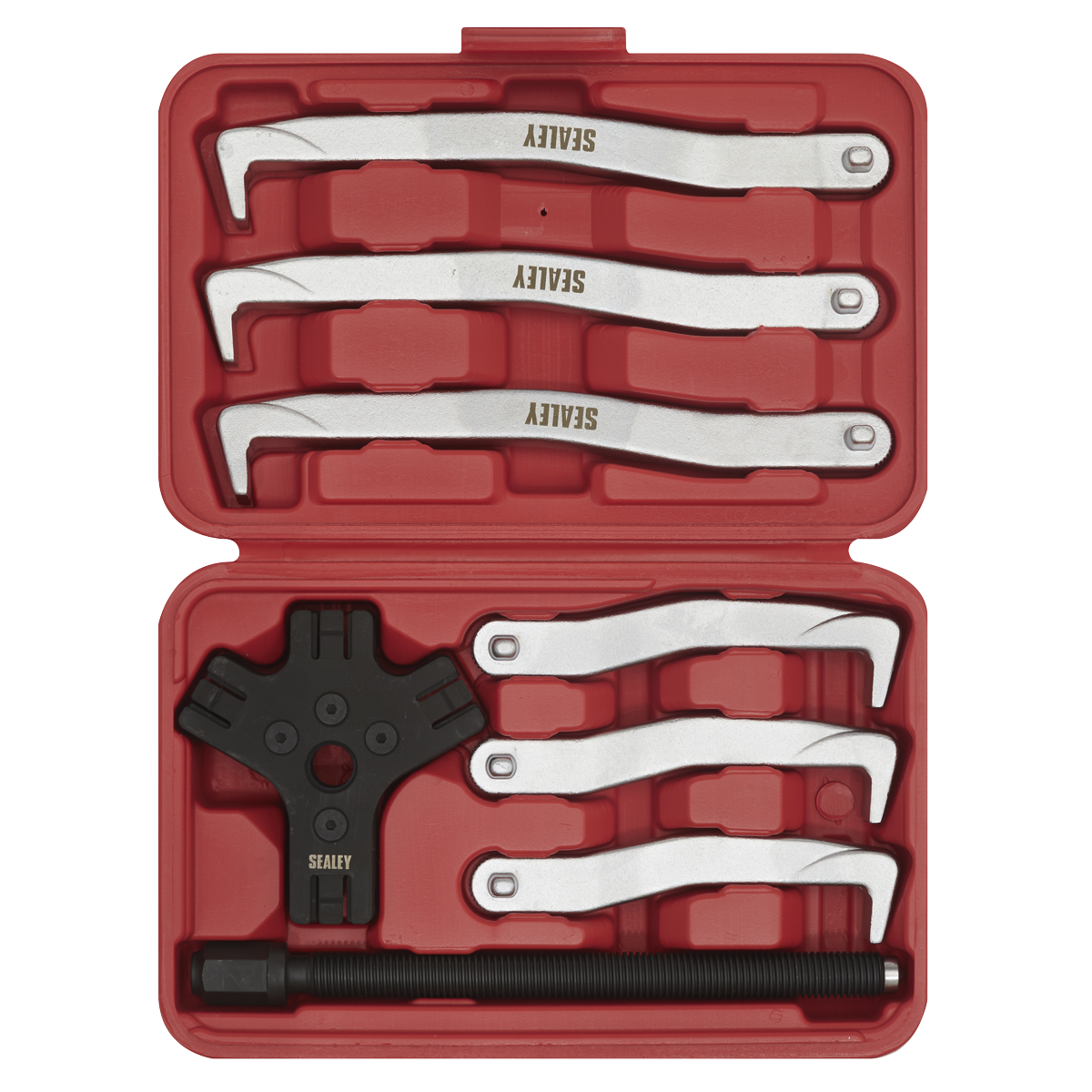 Sealey 8pc Fast Action Twin/Triple Leg Reversible Puller Set - 150 & 220mm VS83