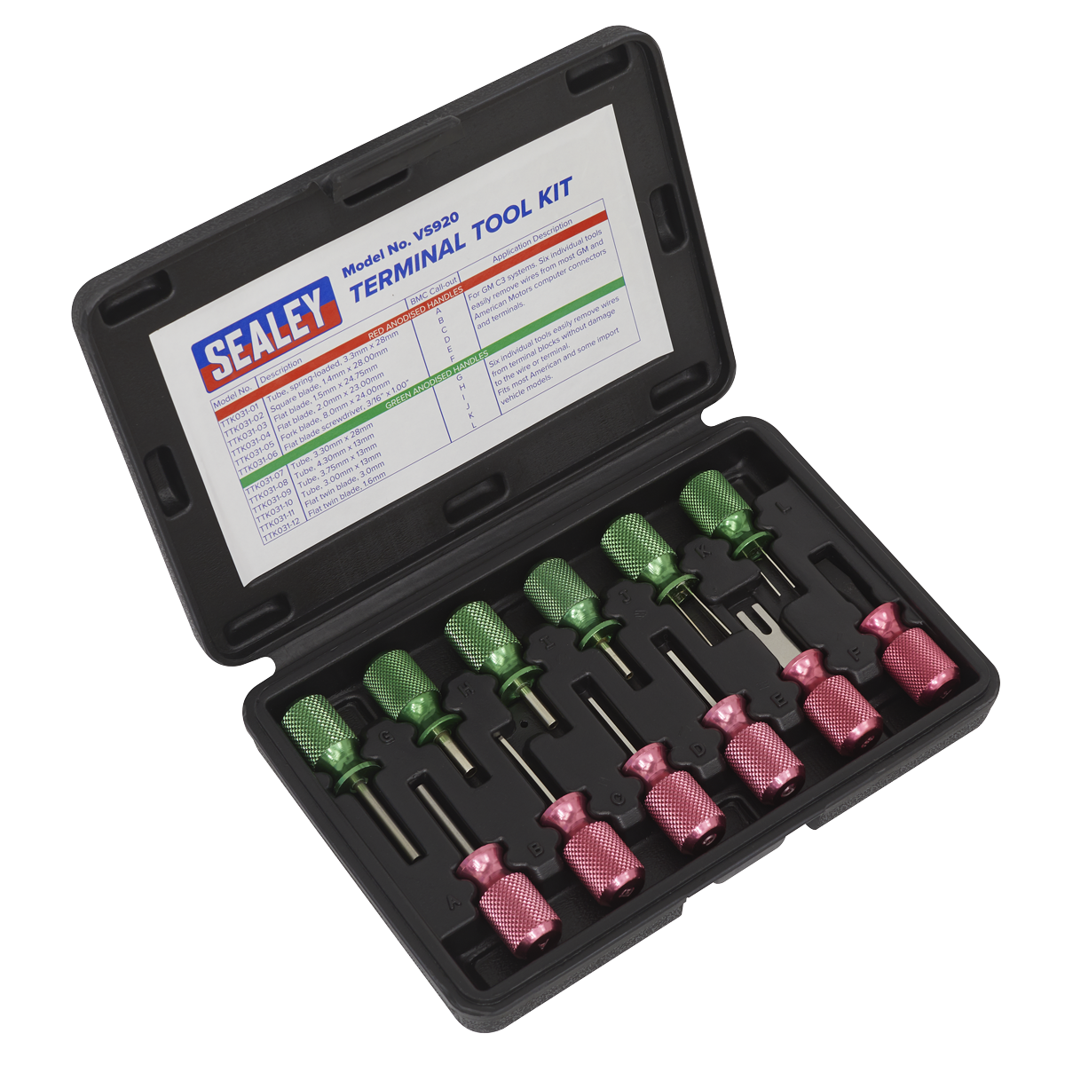 Sealey 12pc Terminal Tool Set VS920