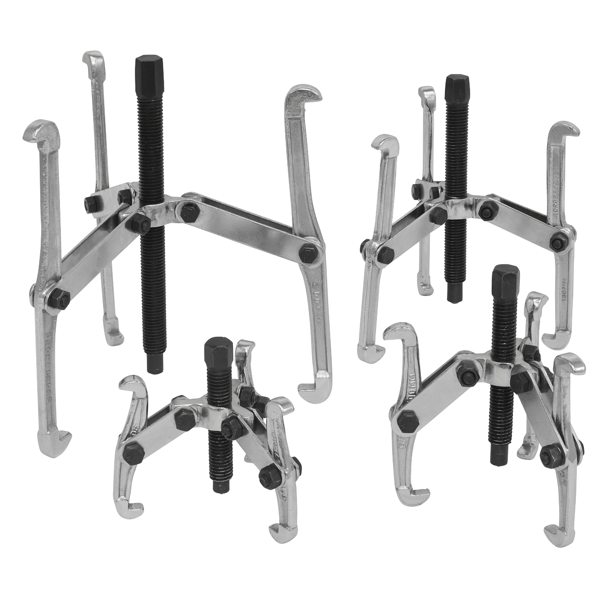 Sealey 4pc Triple Leg Gear Reversible Puller Set VS95