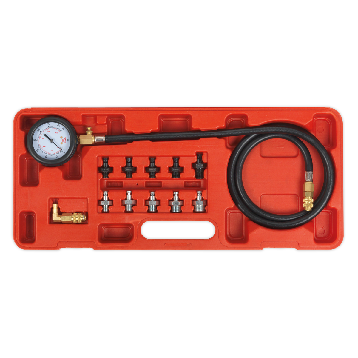 Sealey 12pc Oil Pressure Test Kit VSE203