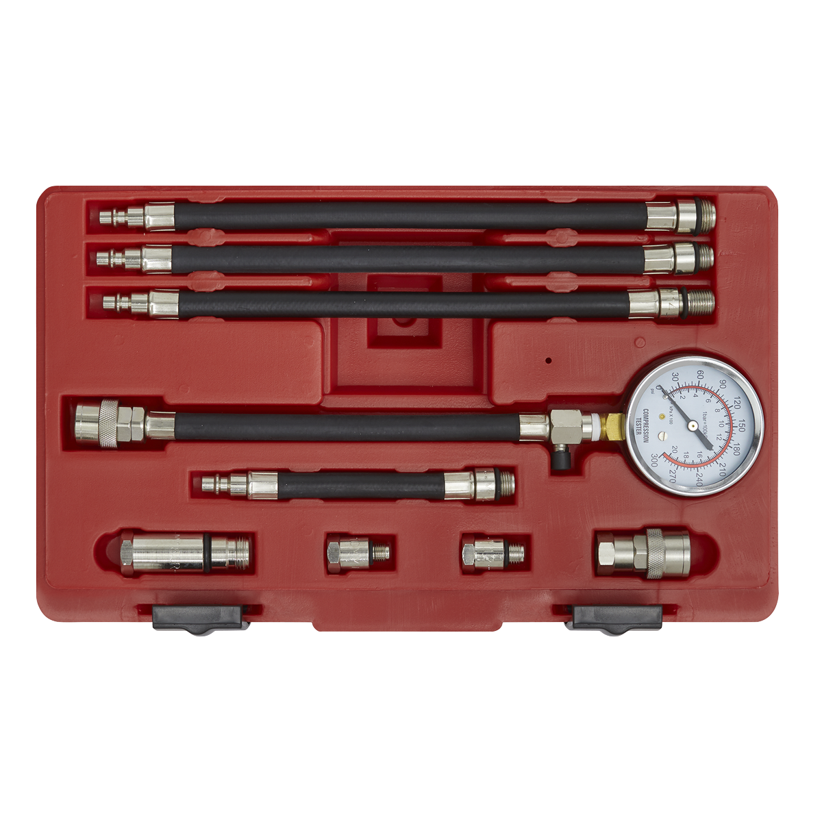 Sealey 10pc Petrol Engine Compression Test Kit VSE206