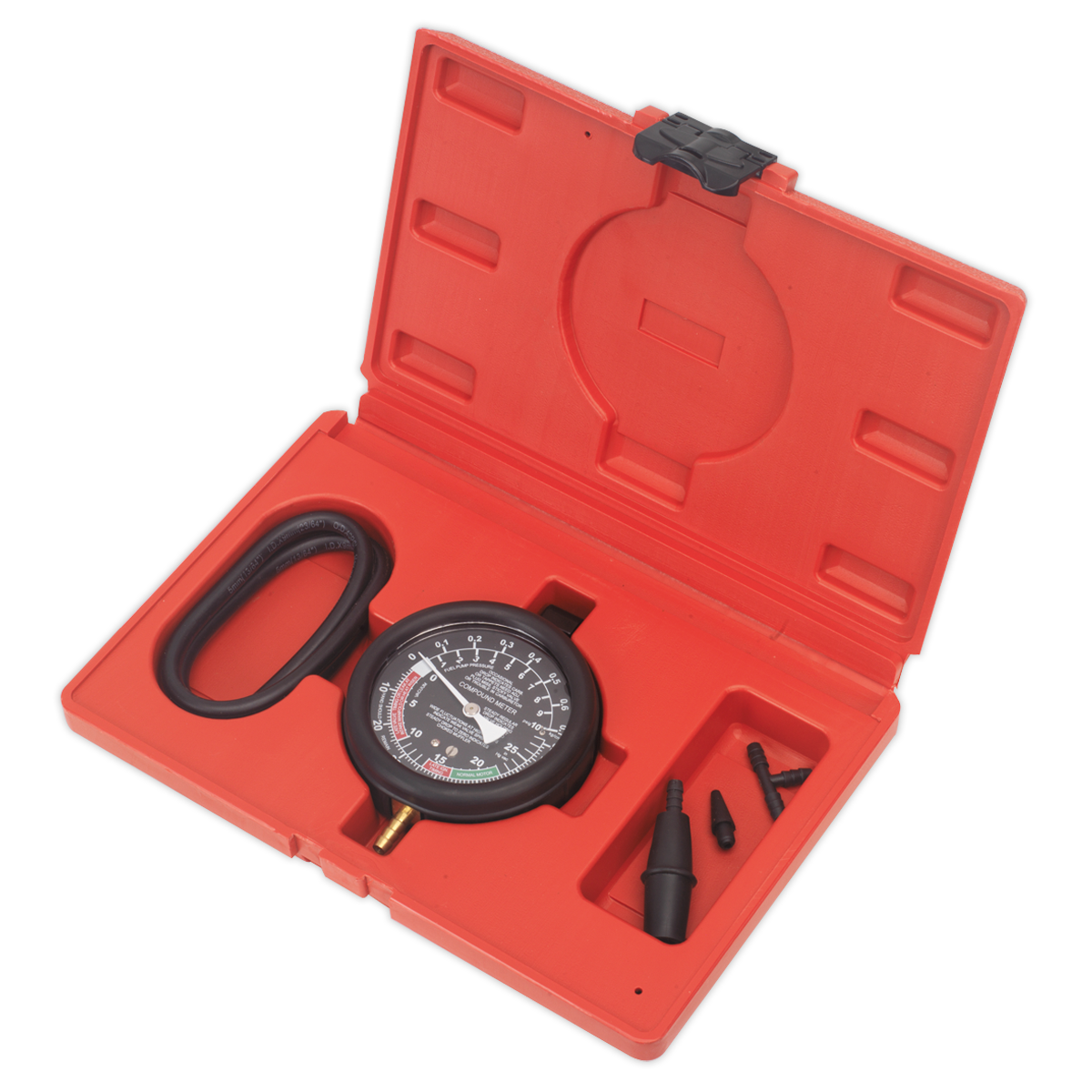 Sealey Vacuum & Fuel Pump Pressure Test Gauge Set VSE952