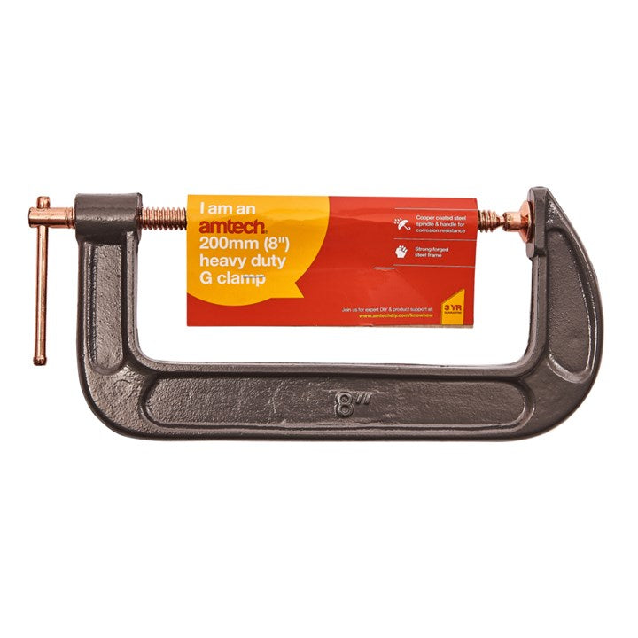 Amtech 200mm (8") Heavy duty G-clamp W5850
