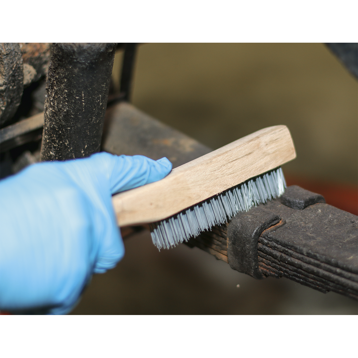 Sealey Engineer's Wire Brush with Steel Fill WB02