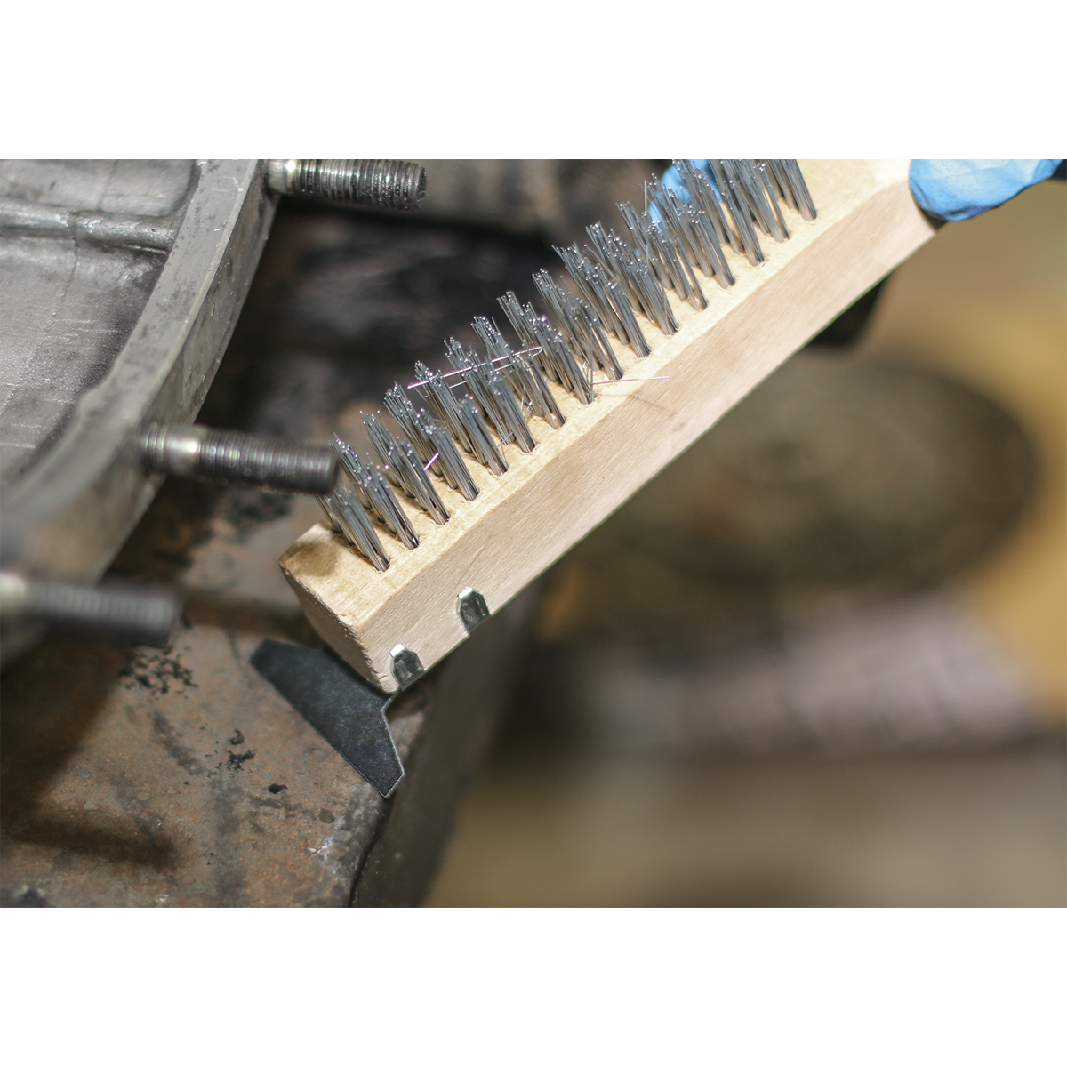 Sealey Engineer's Wire Brush with Steel Fill & Scraper WB03