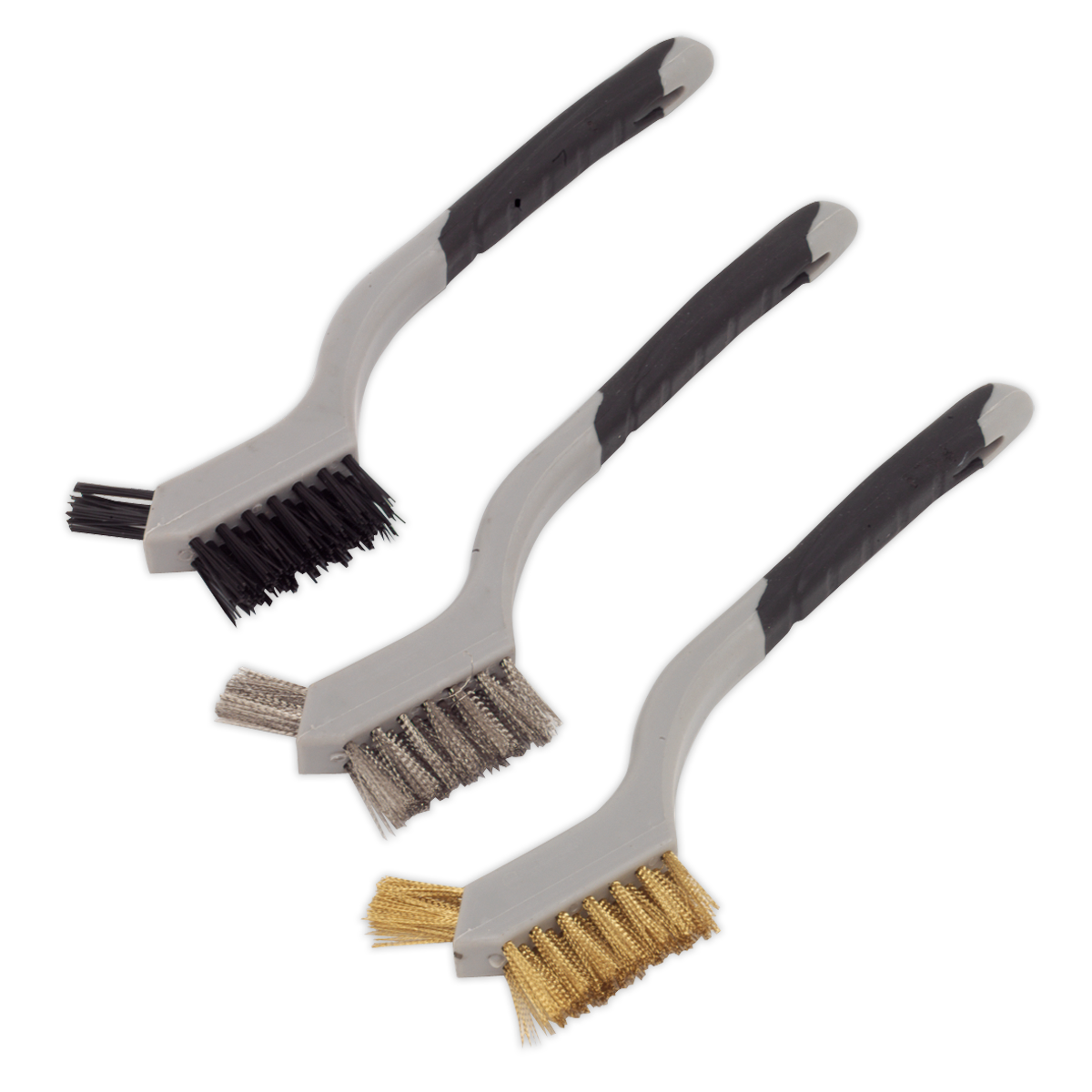 Sealey 3pc Miniature Wire Brush Set WB100