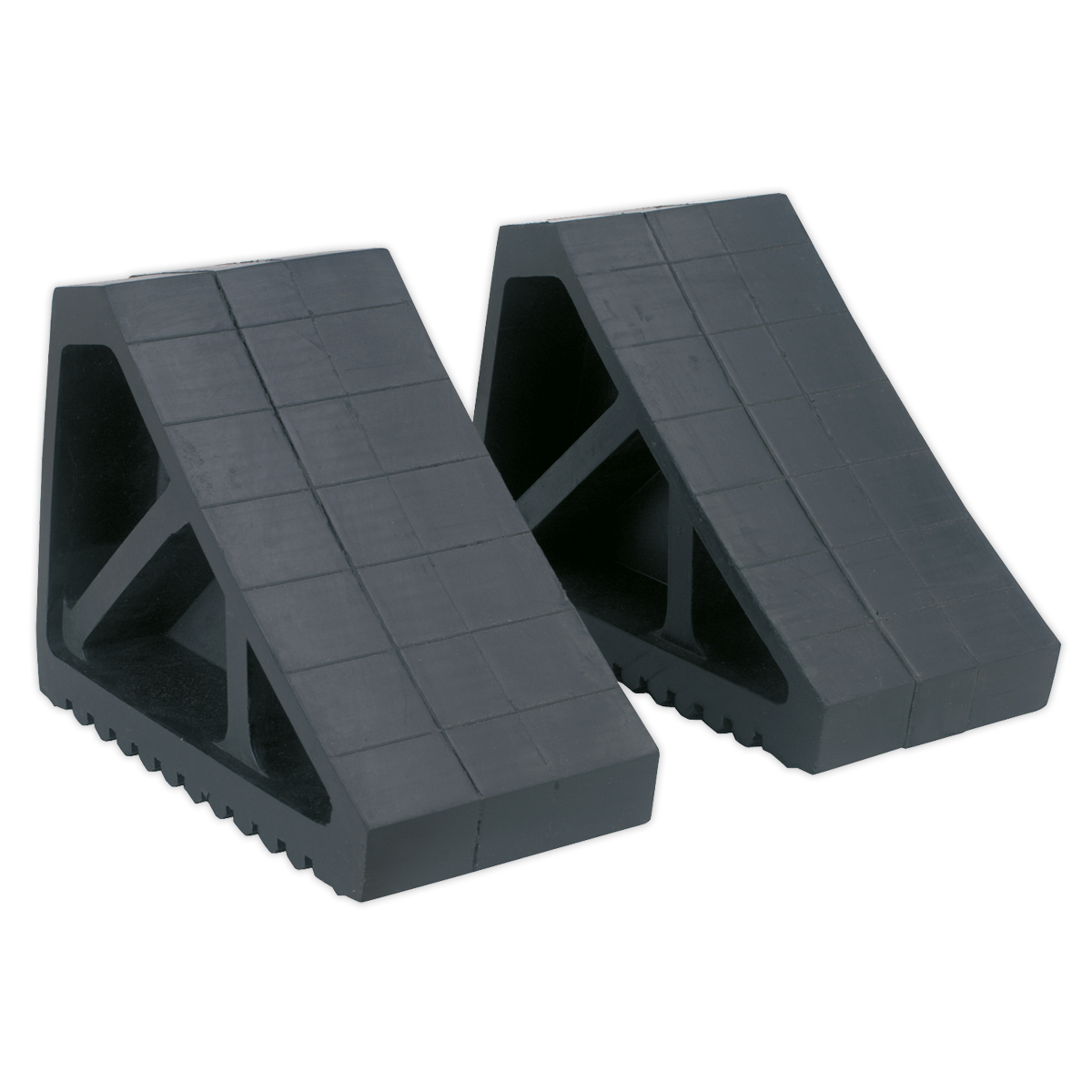 Sealey Rubber Wheel Chocks 3.3kg - Pair WC02