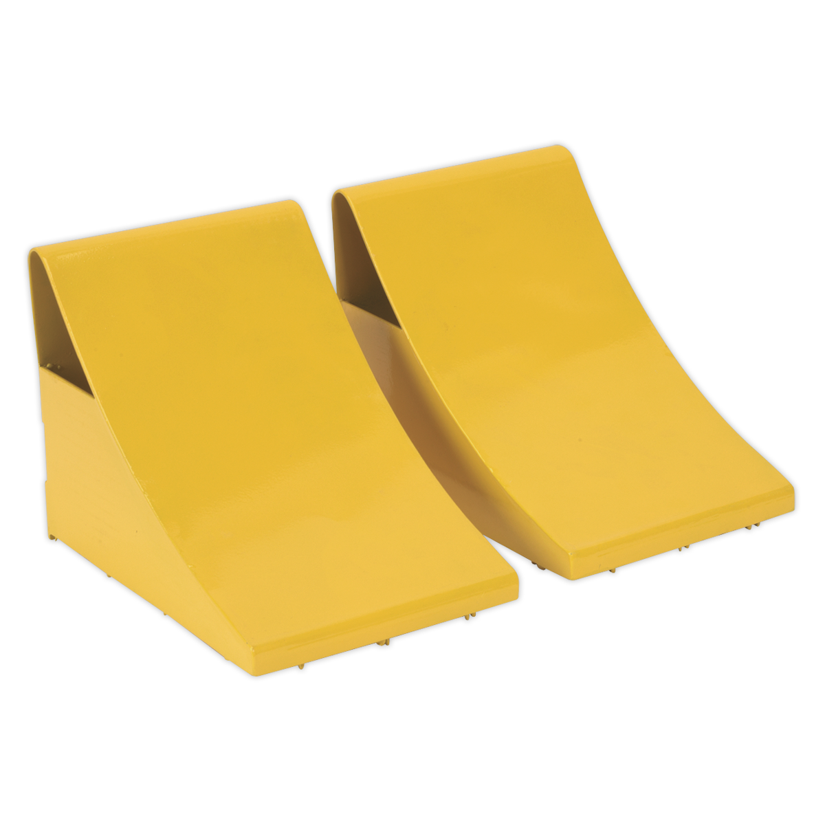 Sealey Heavy-Duty Steel Wheel Chocks 4kg - Pair WC05