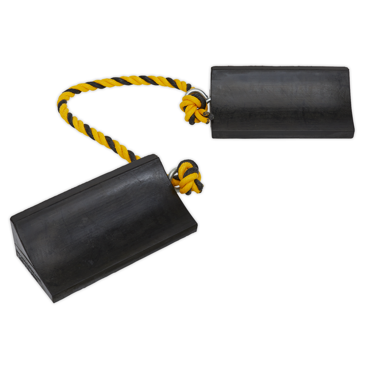 Sealey Heavy-Duty Rubber Wheel Chocks - Pair WC16