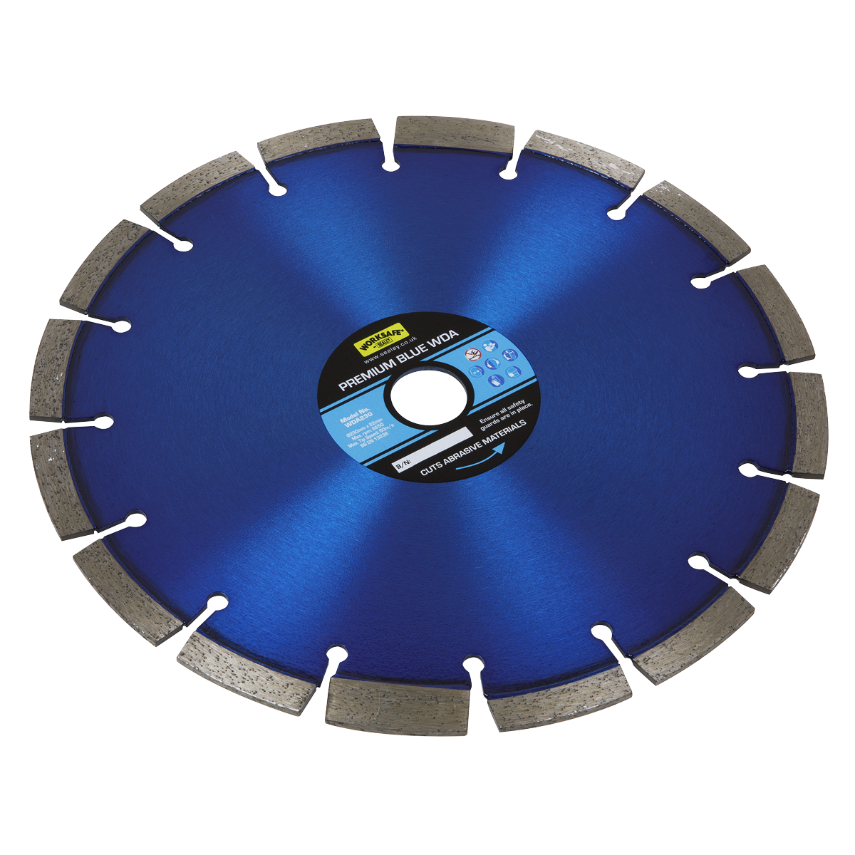 Sealey Ø230 x 22mm Premium Blue WDA Diamond Blade WDA230
