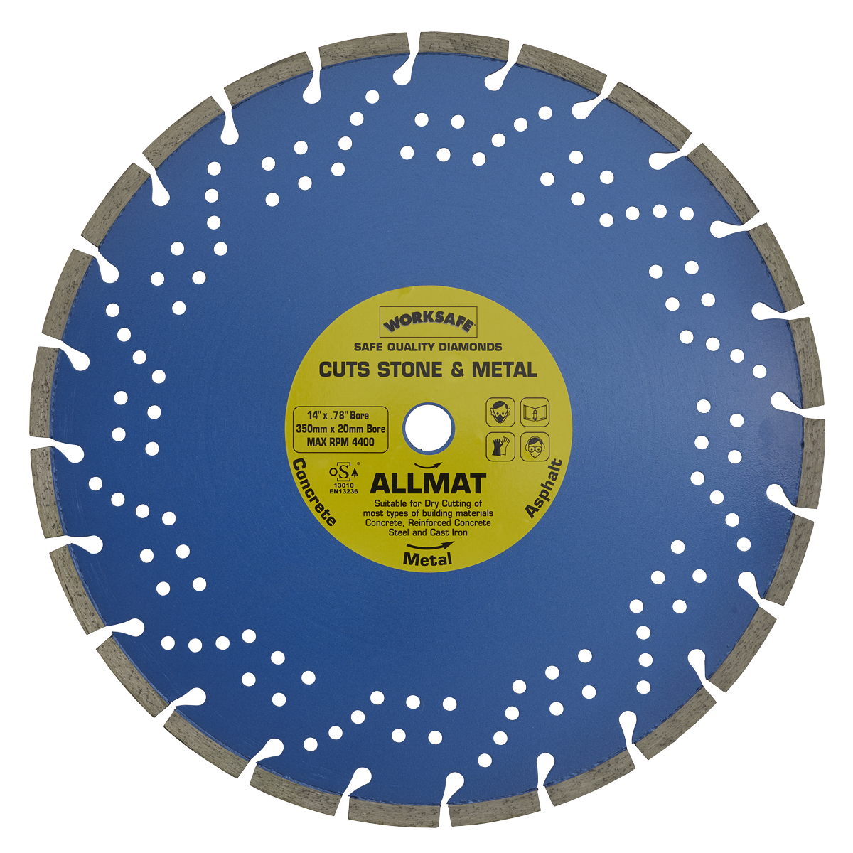 Sealey Ø350 x 20mm Platinum Allmat Diamond Blade WDPA350/20