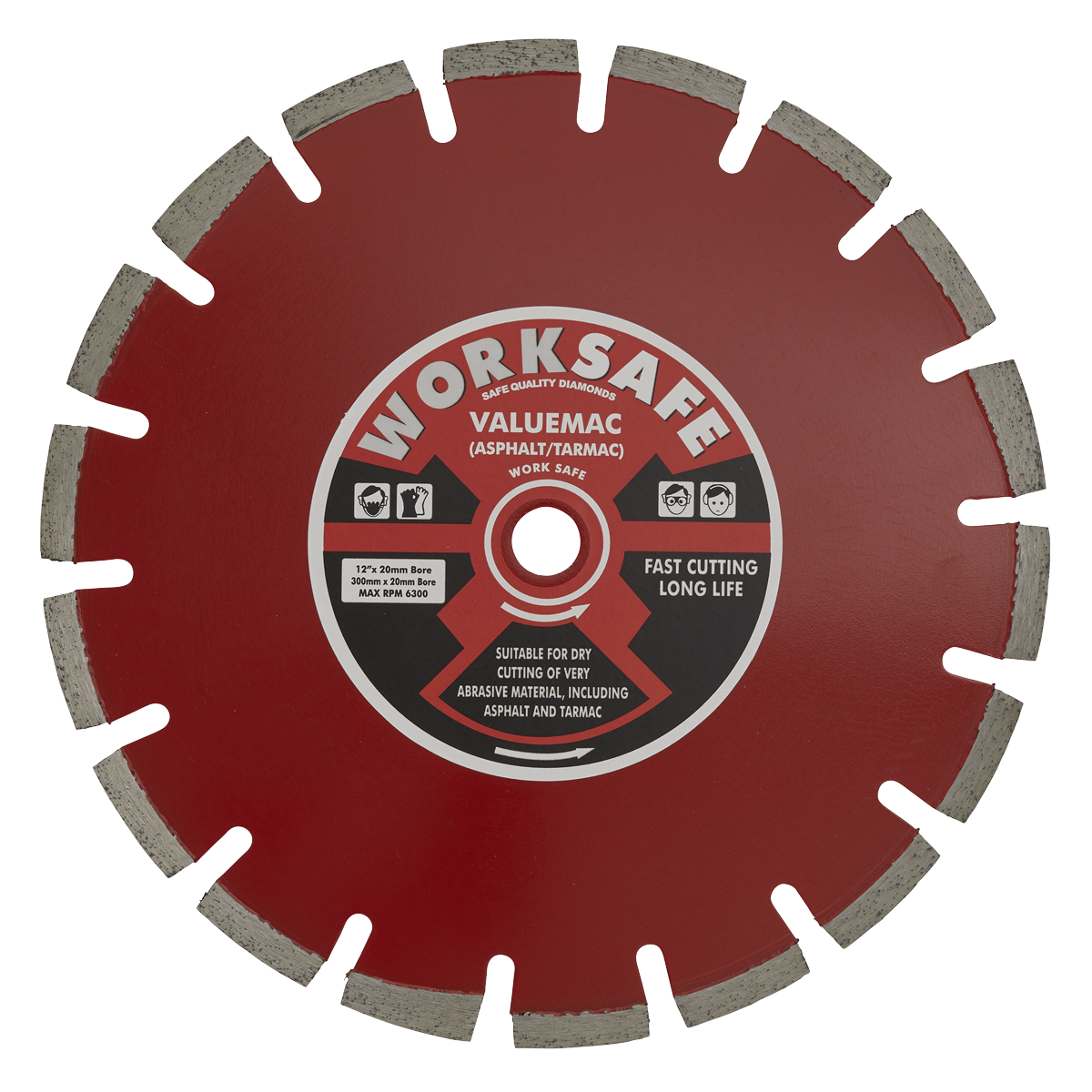 Sealey Ø300 x Ø20mm Valuemac Diamond Blade WDVM300/20