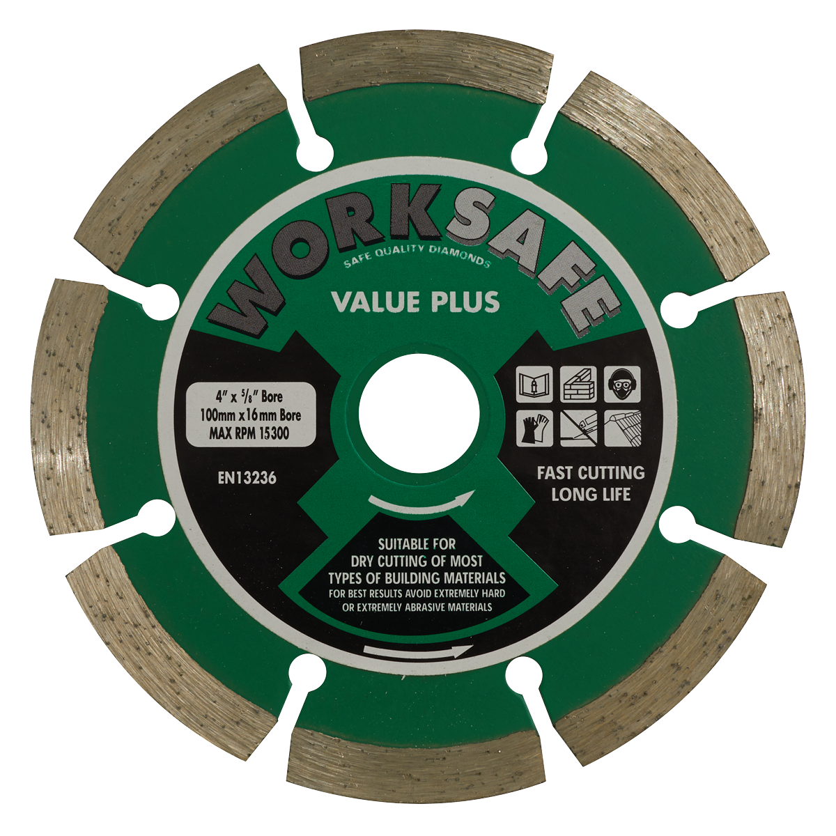 Sealey Ø100 x Ø16mm Value Plus Diamond Blade WDVP100