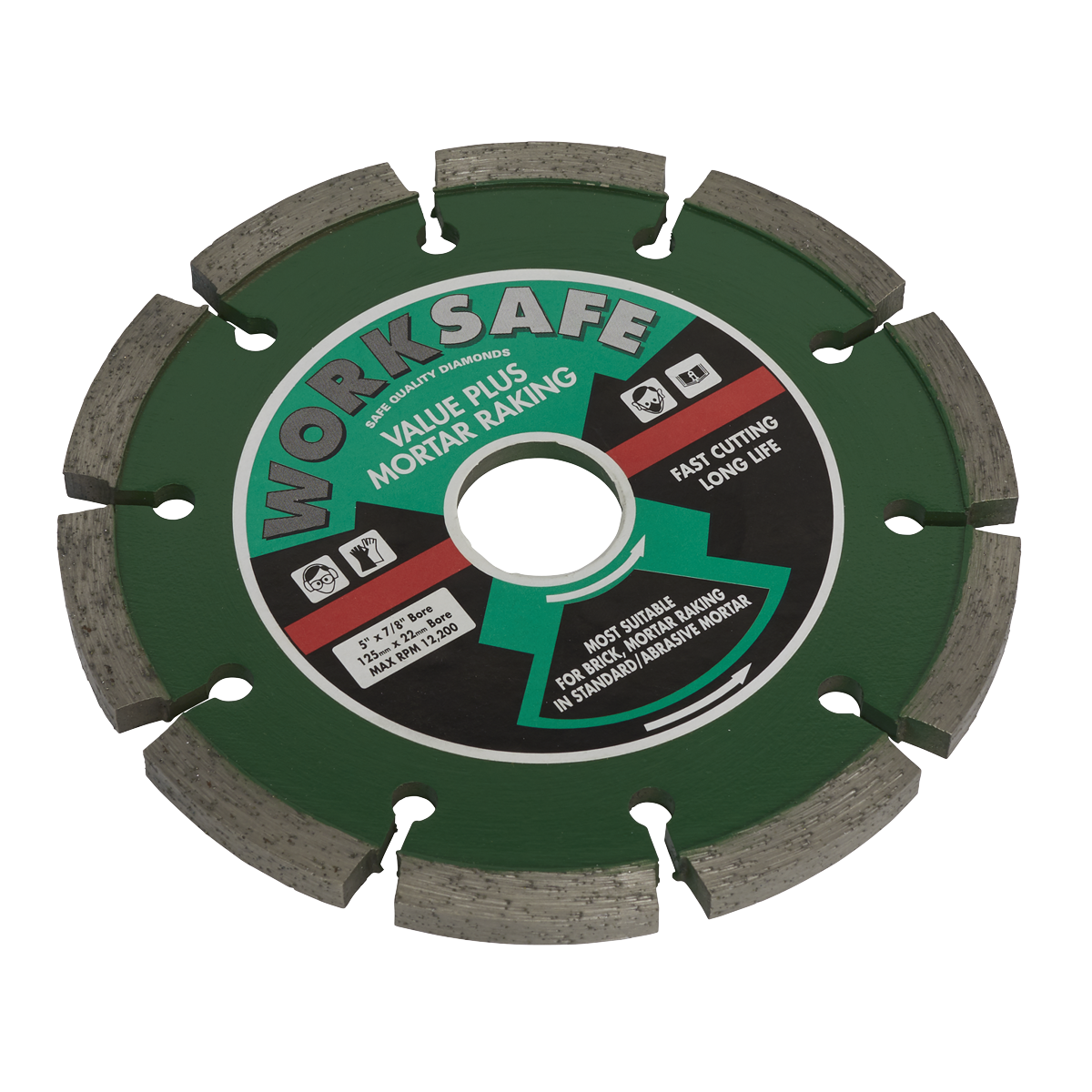 Sealey Ø125 x 22mm Value Plus Diamond Blade WDVP125