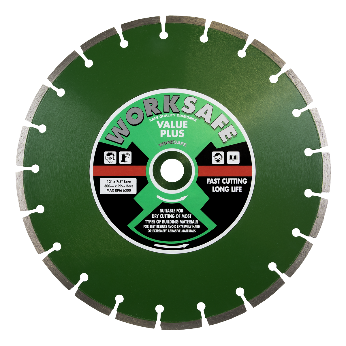 Sealey Ø300 x 22mm Value Plus Diamond Blade WDVP300/78