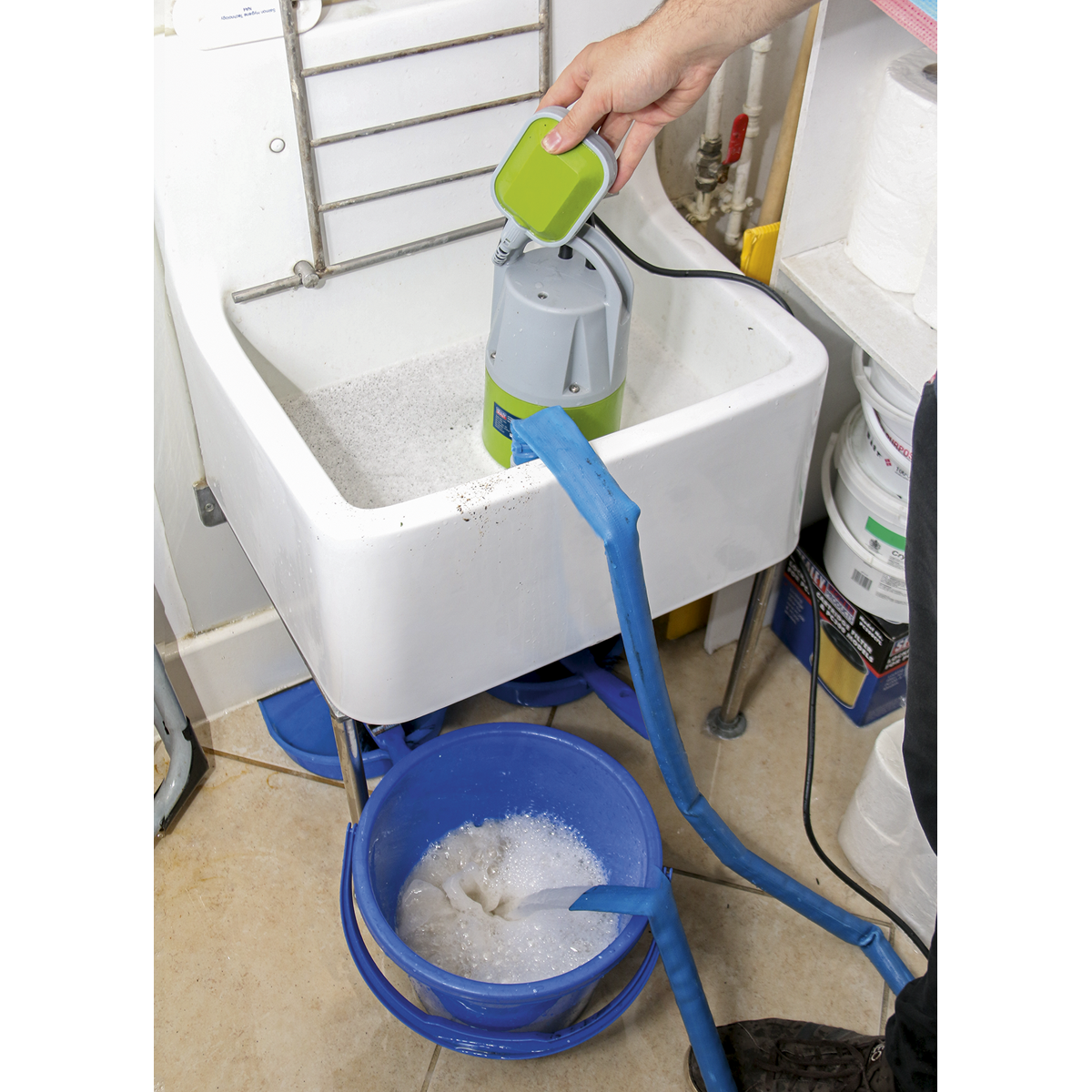 Sealey 217L/min Automatic Submersible Clean & Dirty Water Pump WPCD215
