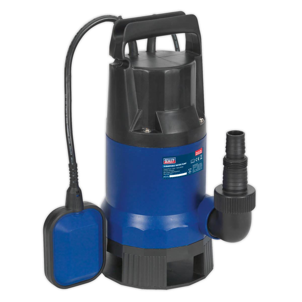 Sealey 133L/min Automatic Submersible Dirty Water Pump WPD133A
