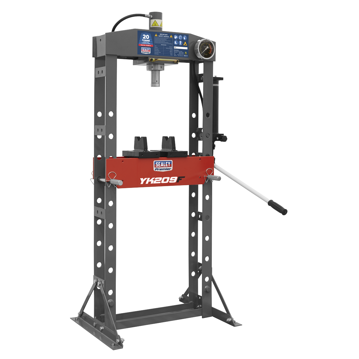Sealey 20tonne Floor Type Hydraulic Press YK209F