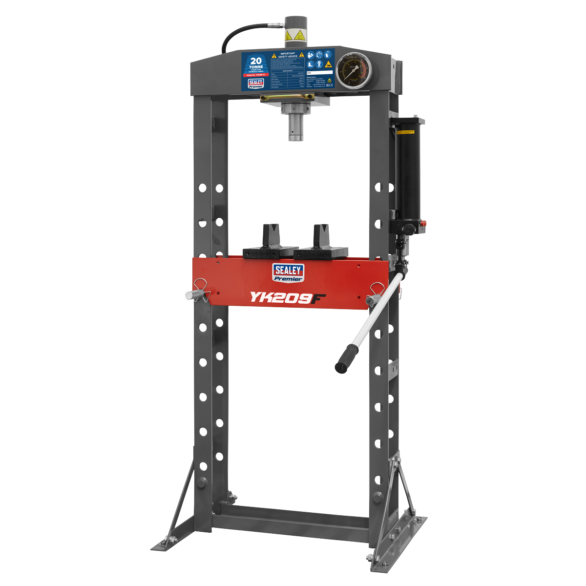 Sealey 20tonne Floor Type Hydraulic Press YK209F