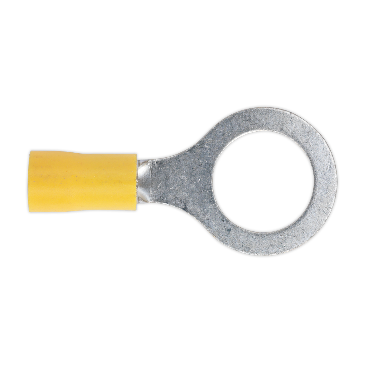 Sealey Ø13mm (1/2") Yellow Easy-Entry Ring Terminal - Pack of 100 YT17