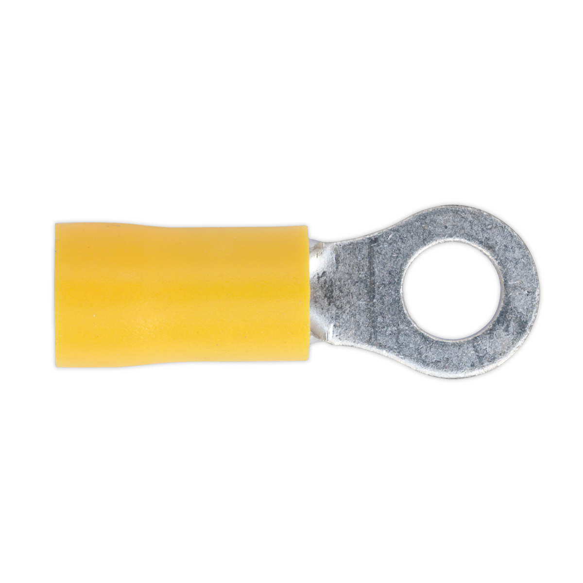 Sealey Ø5.3mm (2BA) Yellow Easy-Entry Ring Terminal - Pack of 100 YT18