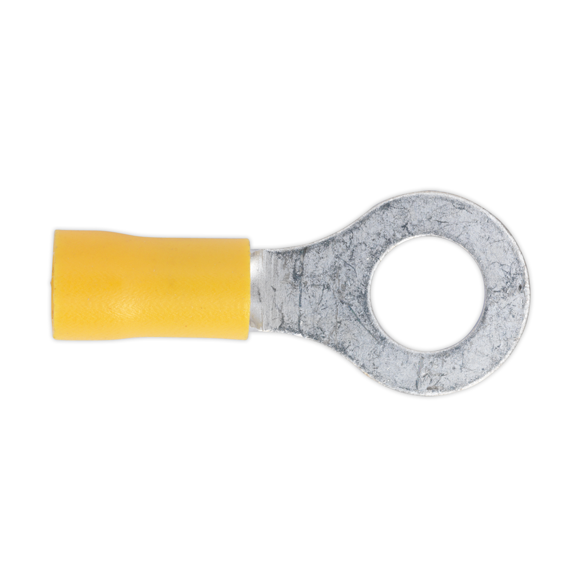 Sealey Ø8.4mm (5/16") Yellow Easy-Entry Ring Terminal - Pack of 100 YT20