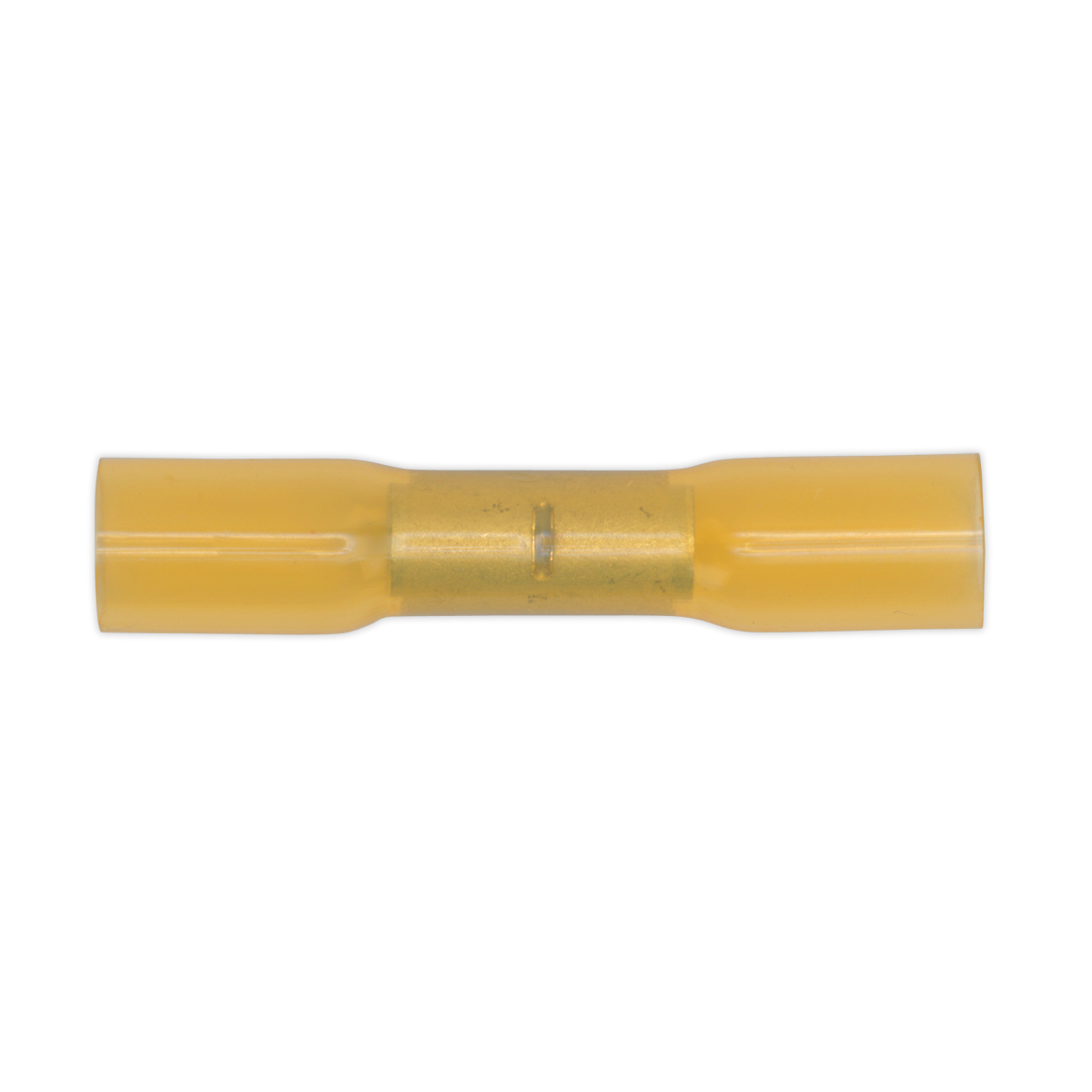 Sealey Ø6.8mm Yellow Heat Shrink Butt Connector Terminal - Pack of 50 YTSB50