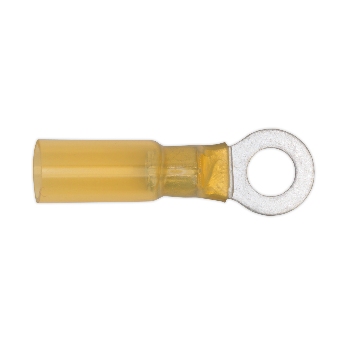 Sealey Ø6.4mm Yellow Heat Shrink Ring Terminal - Pack of 25 YTSR2564
