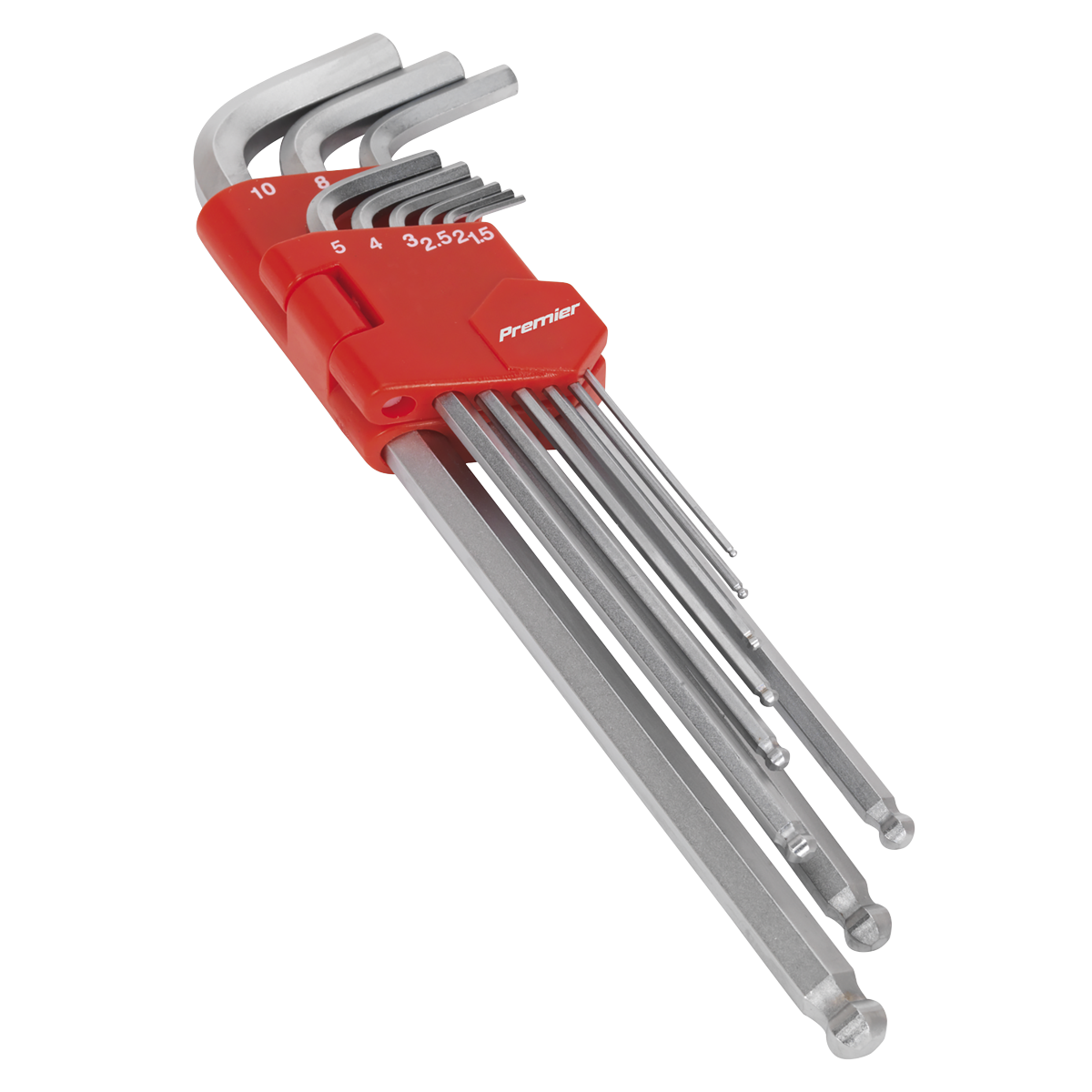 Sealey 9pc Extra-Long Ball-End Hex Key Set AK7140